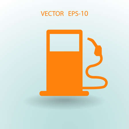 Flat fuel icon. Vectorのイラスト素材