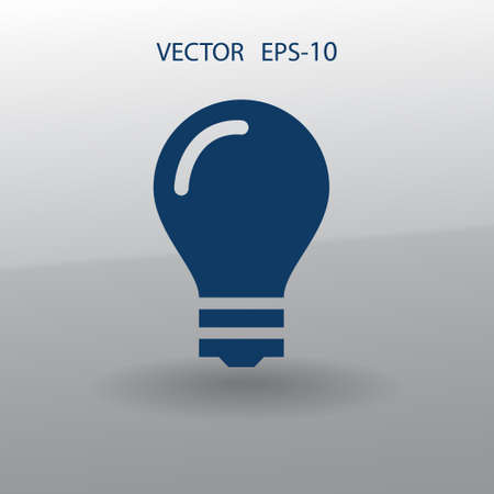 Flat icon of bulbのイラスト素材
