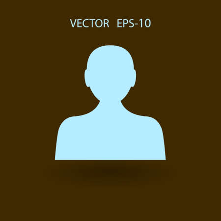 Flat icon of businessmanのイラスト素材