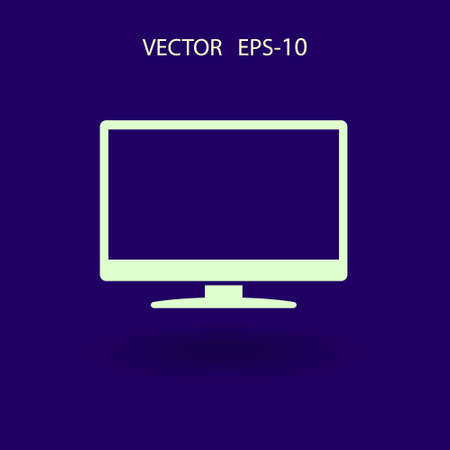 Flat icon of monitorのイラスト素材