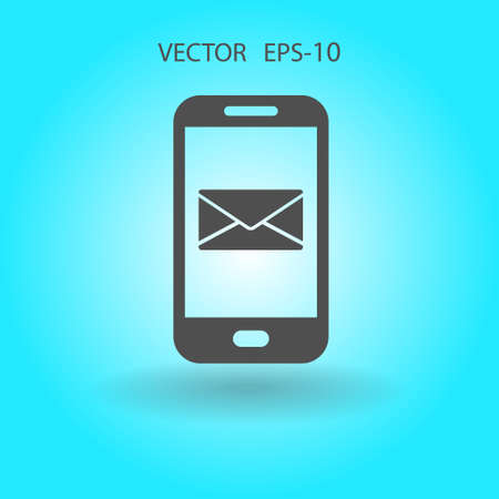 Mobile mailのイラスト素材