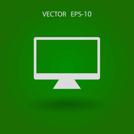 Flat icon of monitorのイラスト素材