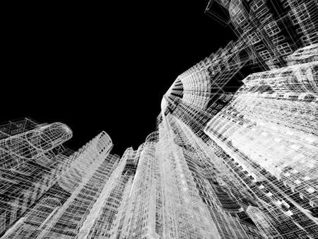 Abstract architecture background illustration