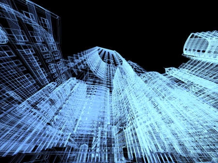 Abstract architecture background illustrationの写真素材