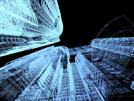 Abstract architecture background illustrationの写真素材