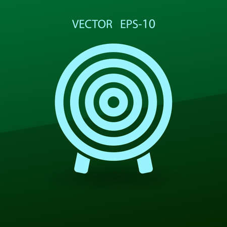Flat icon of aim vector illustrationのイラスト素材