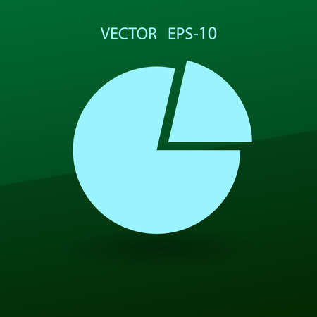Flat icon of finance graph. vector illustrationのイラスト素材
