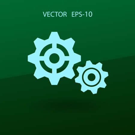 Gears icon. vector illustrationのイラスト素材