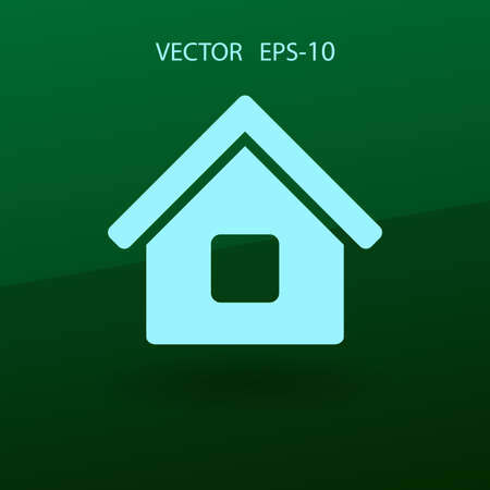 Flat icon of home. vector illustrationのイラスト素材