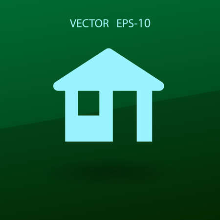 Flat icon of home. vector illustrationのイラスト素材