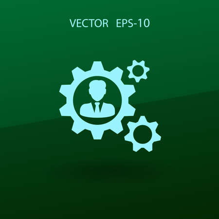 Team work icon. vector illustrationのイラスト素材
