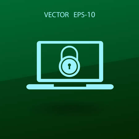 Internet security icon. vector illustrationのイラスト素材