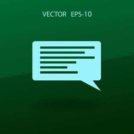 Flat icon of a communication. vector illustrationのイラスト素材