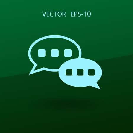 Flat  icon of a communication. vector illustrationのイラスト素材