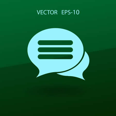 chatting icon. vector illustrationのイラスト素材