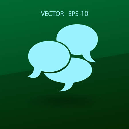 Flat  icon of a communication. vector illustrationのイラスト素材