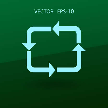 Flat icon of cyclic. vector illustrationのイラスト素材