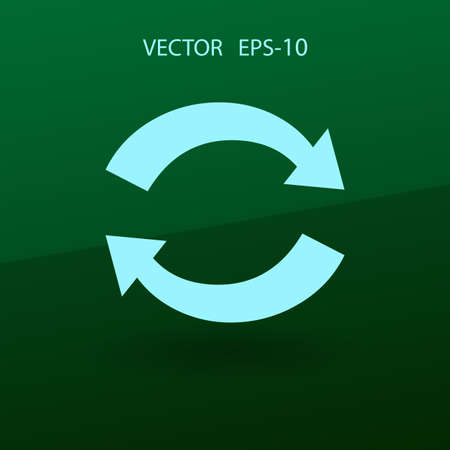 Flat icon of cyclic. vector illustrationのイラスト素材