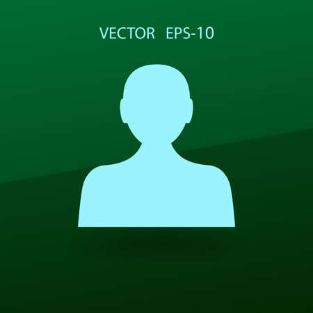 Flat icon of businessman. vector illustrationのイラスト素材