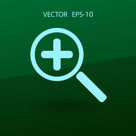 Zoom  icon. vector illustrationのイラスト素材