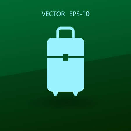 Flat icon of bag vector illustrationのイラスト素材