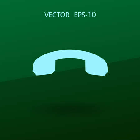 Call off icon. vector illustrationのイラスト素材