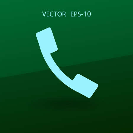 Flat icon of a phone. vector illustrationのイラスト素材
