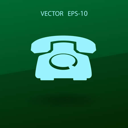 Flat icon of a phone. vector illustrationのイラスト素材