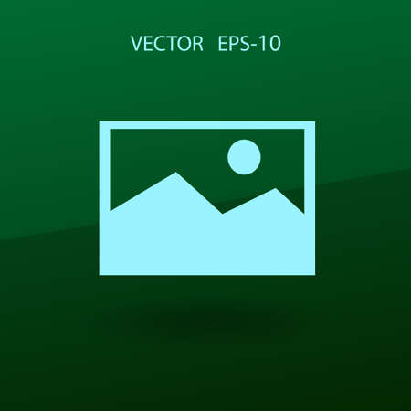 Nature photo icon. vector illustrationのイラスト素材