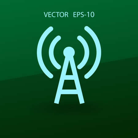 Flat icon of wifi. vector illustrationのイラスト素材