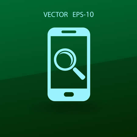 mobile search. vector illustrationのイラスト素材