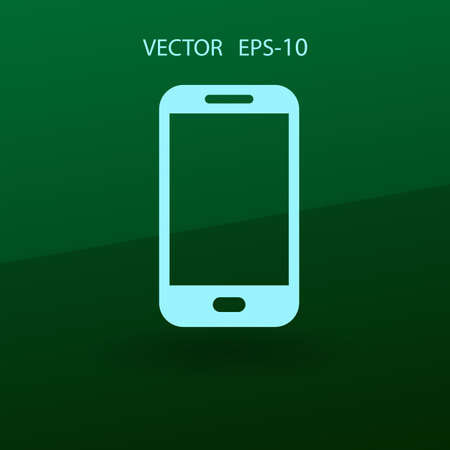 Flat icon of smartphone. vector illustrationのイラスト素材