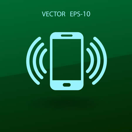 calling icon. vector illustrationのイラスト素材
