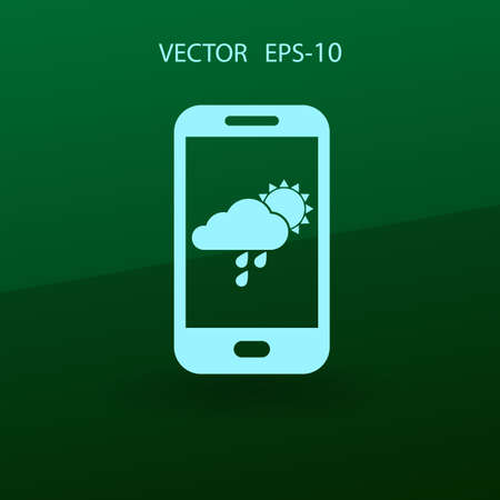 Forecast icon. vector illustrationのイラスト素材