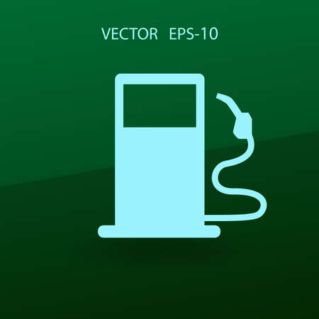 Flat fuel icon. Vectorのイラスト素材
