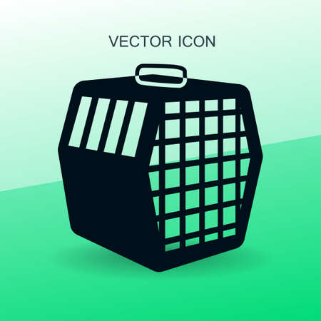 transporting the animals in a cage vectorのイラスト素材