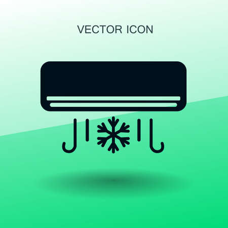 cooling air conditioner works vector illustrationのイラスト素材