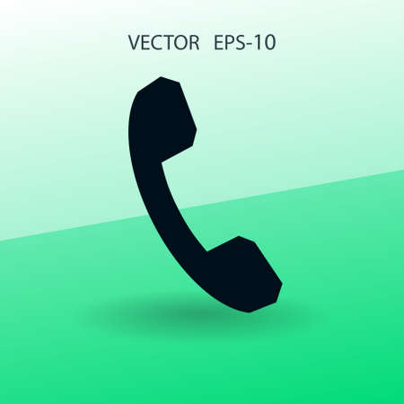Flat icon of a phone. vector illustrationのイラスト素材