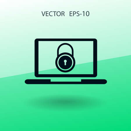 Internet security icon. vector illustrationの写真素材