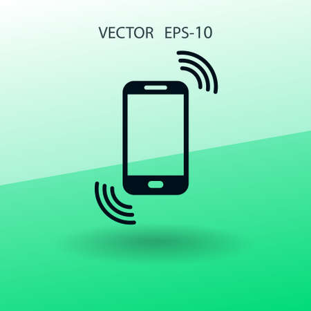 calling icon. vector illustrationのイラスト素材