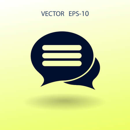 chatting icon. vector illustrationのイラスト素材