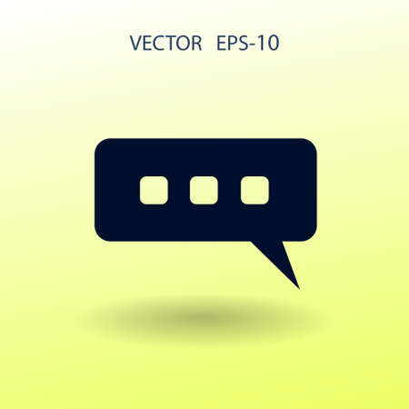 chatting icon. vector illustrationのイラスト素材