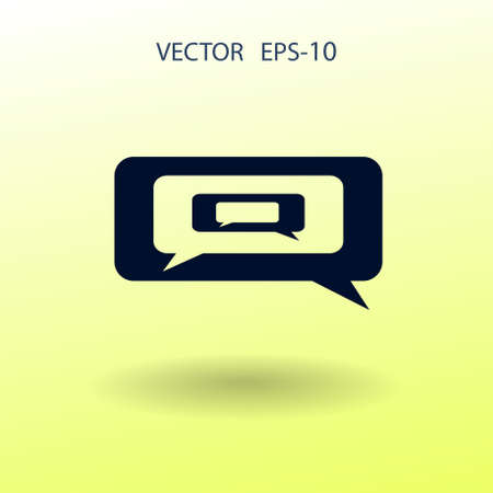 chatting icon. vector illustrationのイラスト素材