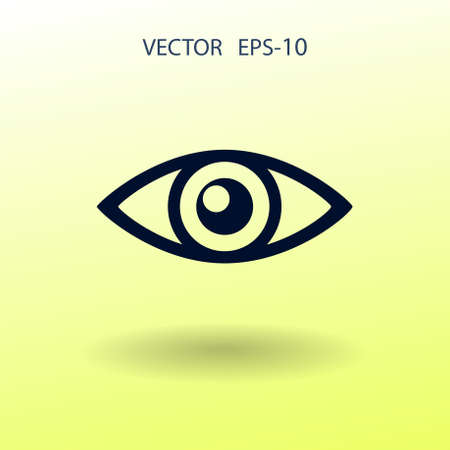 Flat icon of supervision. vector illustrationのイラスト素材