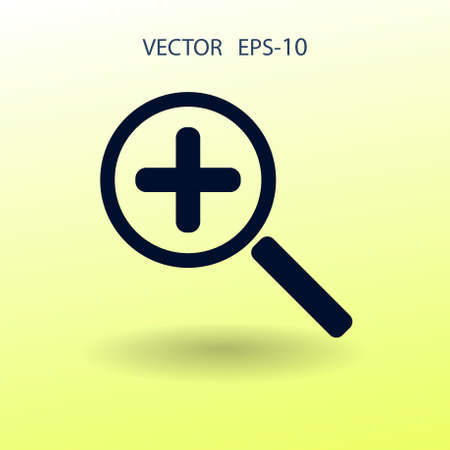 Zoom  icon. vector illustrationのイラスト素材