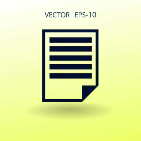 Flat icon of notes. vector illustrationのイラスト素材