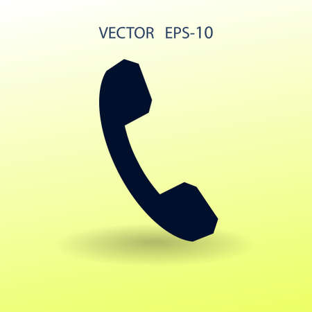 Flat icon of a phone. vector illustrationのイラスト素材