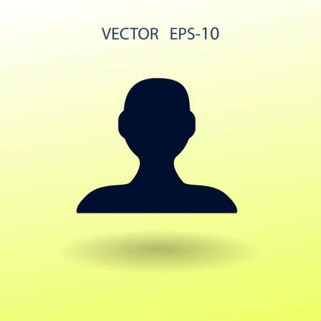 Flat icon of businessman. vector illustrationのイラスト素材