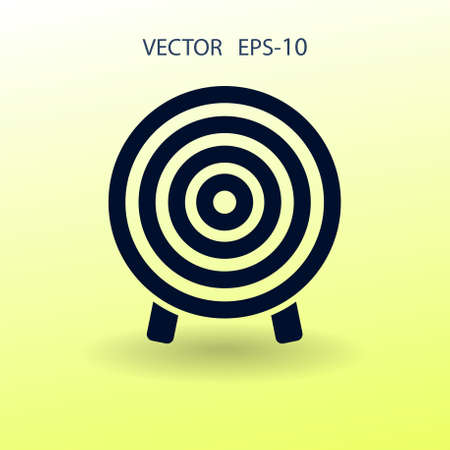 Flat icon of aim vector illustrationのイラスト素材