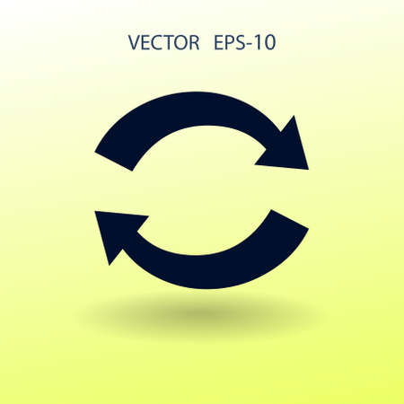Flat icon of cyclic. vector illustrationのイラスト素材